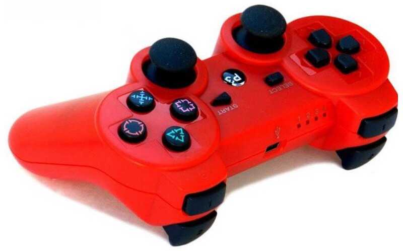Žaidimų pultelis Žaidimų pultelis Games World PS3 Doubleshock 3 bevielis žaidimų pultelis / valdiklis, raudonas, skirtas PS3