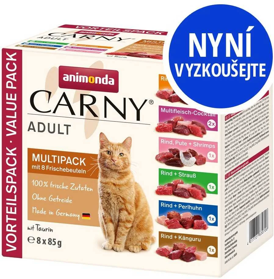 ANIMONDA Carny Adult paukštienos mišinys - šlapias kačių ėdalas - 8x85g