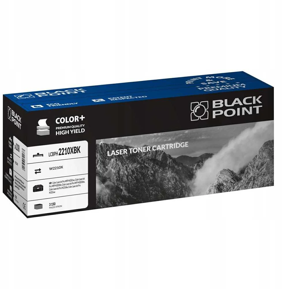 Black Point Juodas Point Toneris Juodas Point Juodas Point toner LCBPH2210XBK zastępuje HP W2210X, juoda