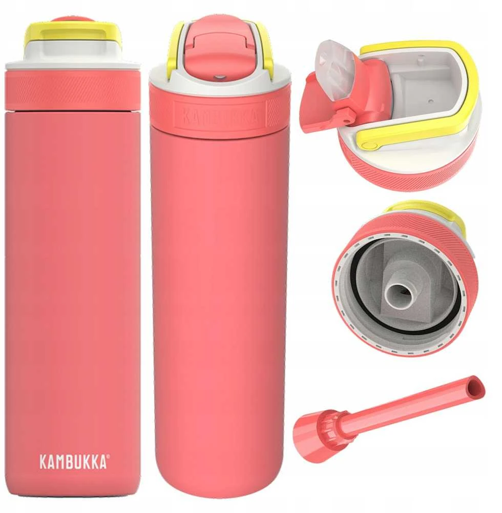 Gertuvė Kambukka Lagoon su termoizoliacija, 600 ml, rožinė