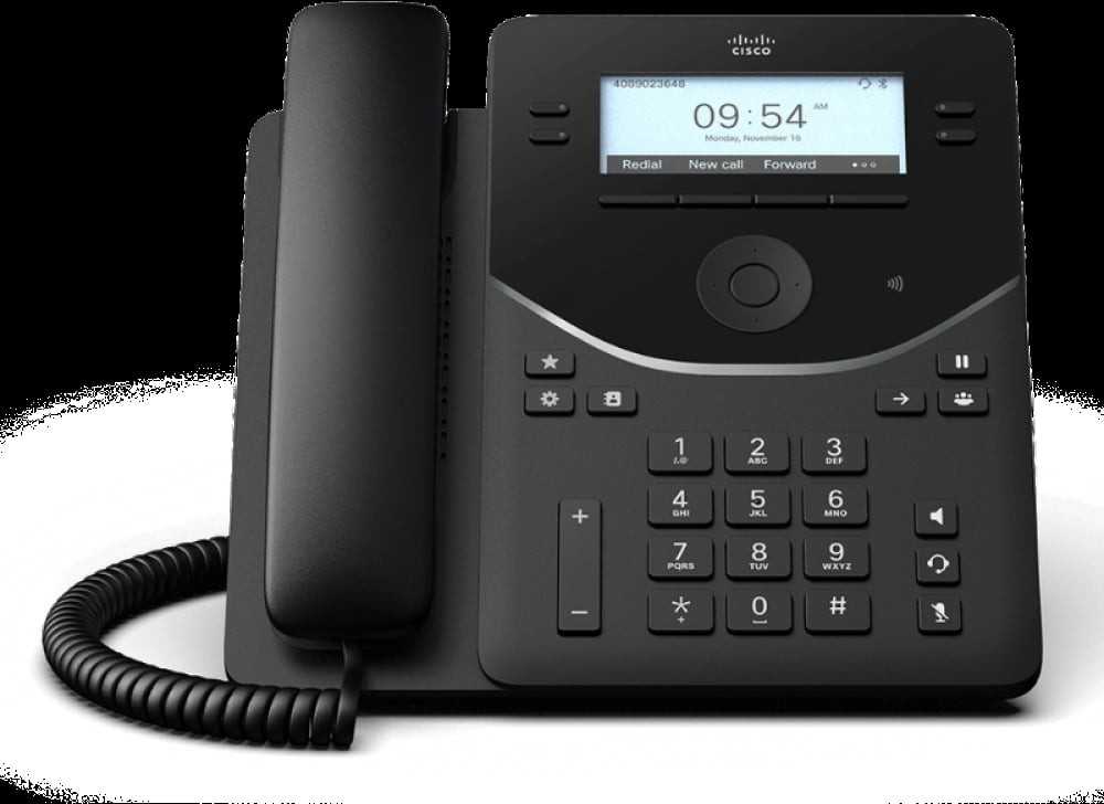 Telefonas Cisco Cisco stalinis telefonas 9841 - VoIP telefonas - su patikimos platformos moduliu (TPM 2.0) su skambintojo ID / skambučio laukimu - SIP, RTCP, RTP, SRTP, SDP - 4 linijos - juodos spalvos