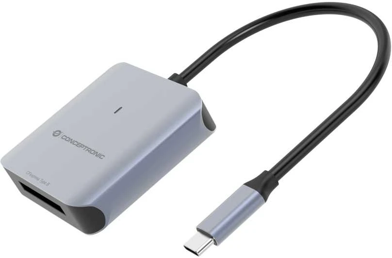 Skaitytuvas Conceptronic BIAN08G kortelių skaitytuvas USB 3.2 Gen 2 Type-C Pilka