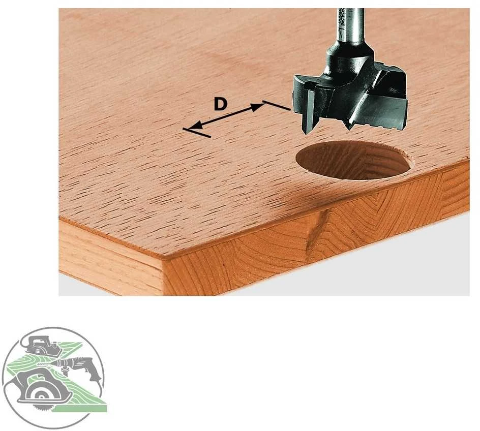 Furnitūros skylių grąžtas Festool; Ø15x54,5 mm