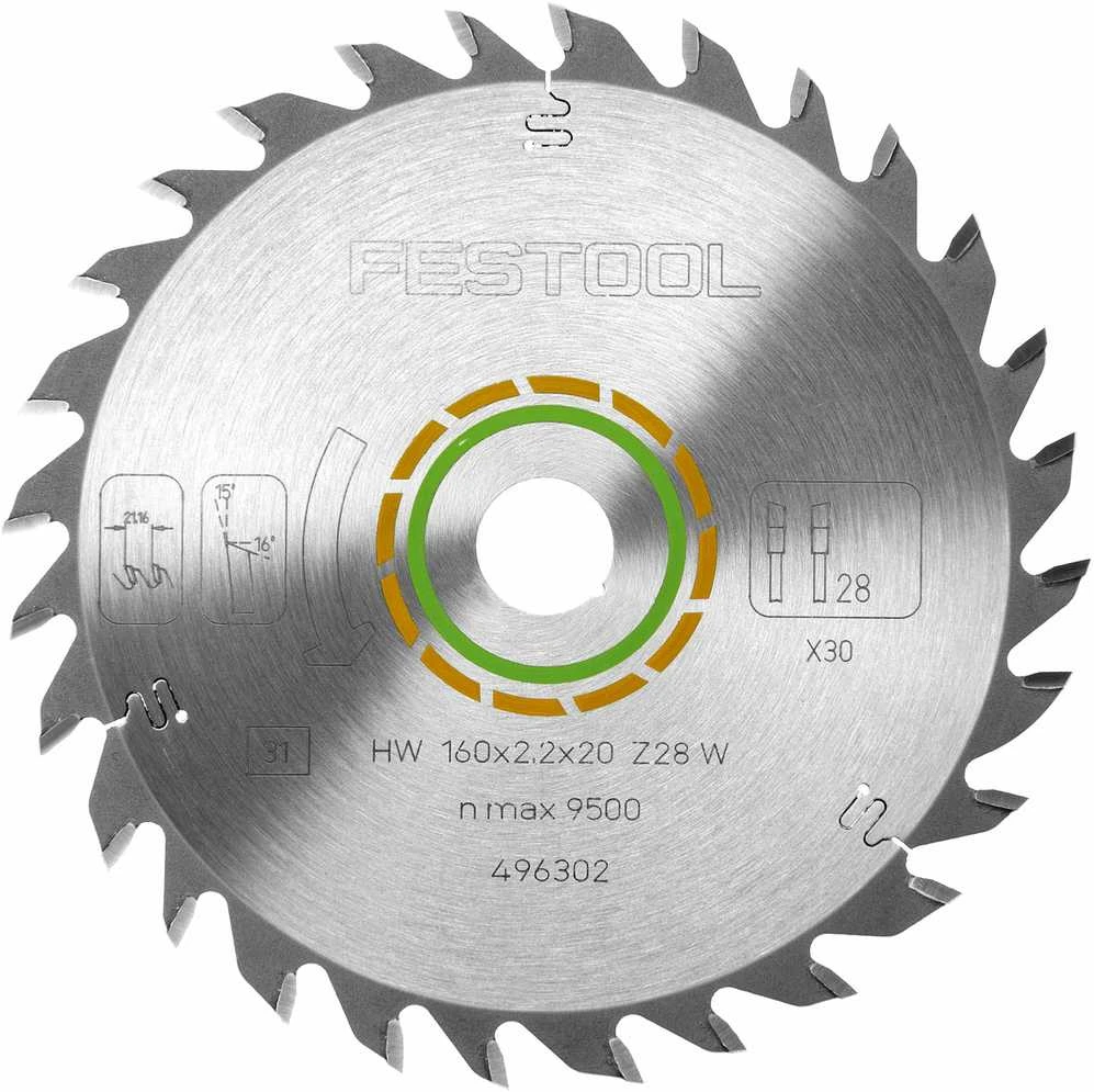 Pjovimo diskas laminatui Festool; Ø160 mm