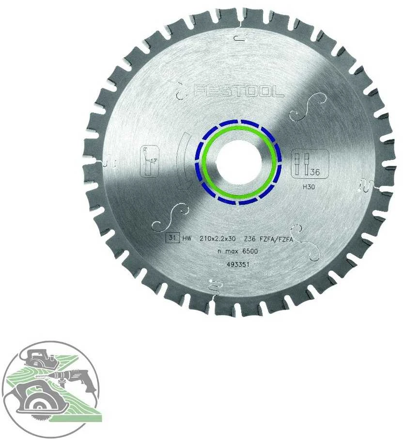 Pjovimo diskas aliuminiui Festool; Ø210 mm