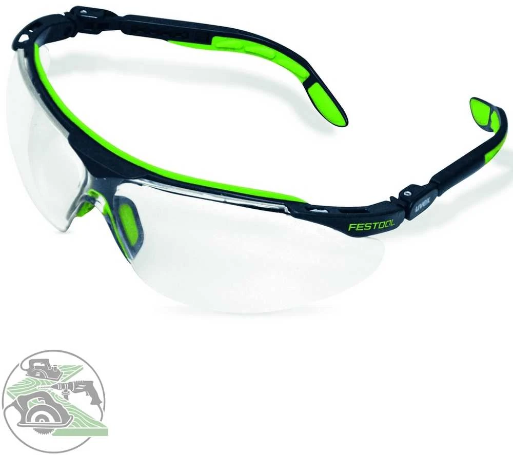 Festool Uvex akiniai su žaliais akcentais