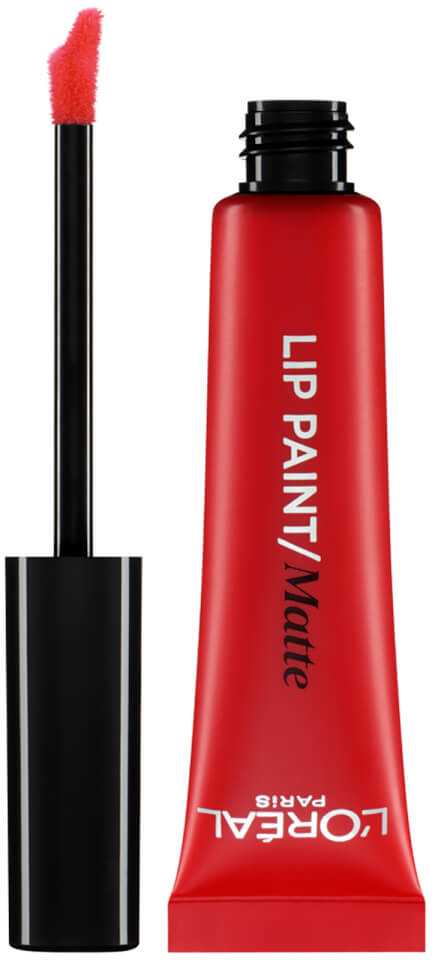 L'Oreal skysti lūpų dažai Infallible Lip Paint Matte 204 Raudona Actua 8MLT