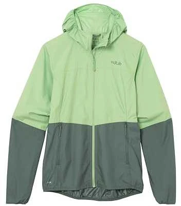 Moteriška striukė nuo vėjo Rab Windgather Hoody Wmns - S - pistachio- teal