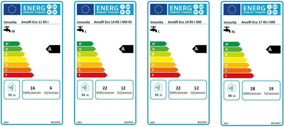 Dujinis vandens šildytuvas Innovita Amalfi Eco 11 RS i (24,3 kW) MTN+LPG