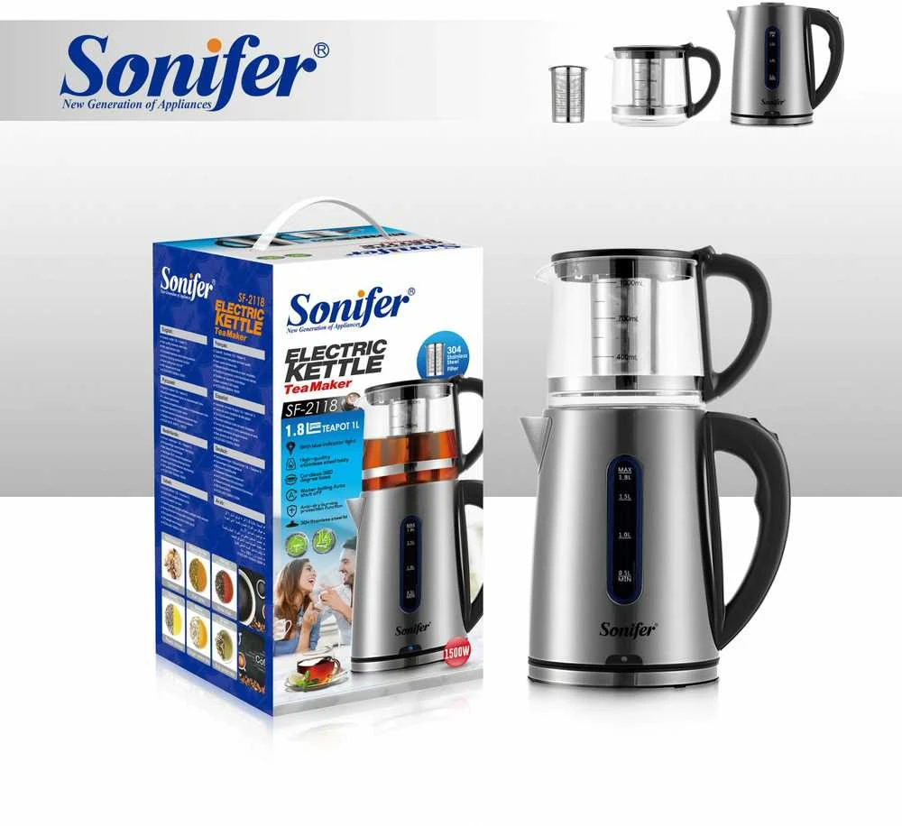 Elektrinis virdulys Sonifer SF-2118, 2in1 rinkinys, 1500 W