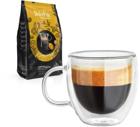Dolce Vita Gran Gusto — pilno skonio kavos kapsulės 8vnt. (100% Arabica) (tinka Dolce Gusto* sistemai)