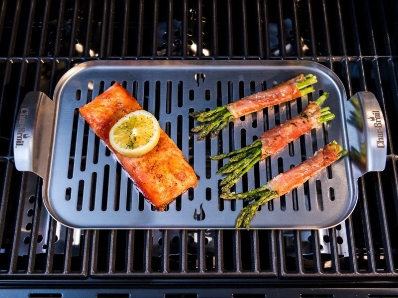 Nerūdijančio plieno grilinimo padėklas Char-Broil Grilis+