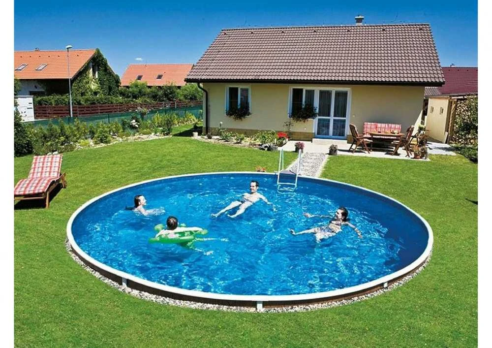 AZURO medžio dizaino karkasinis baseinas