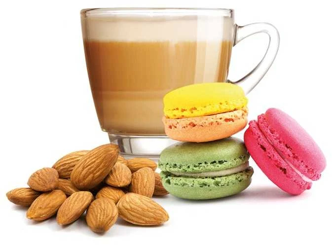 Dolce Vita Macaron — migdolinio pyragaičio (macaron) skonio cappuccino kapsulės 16vnt. (tinka Dolce Gusto* sistemai)