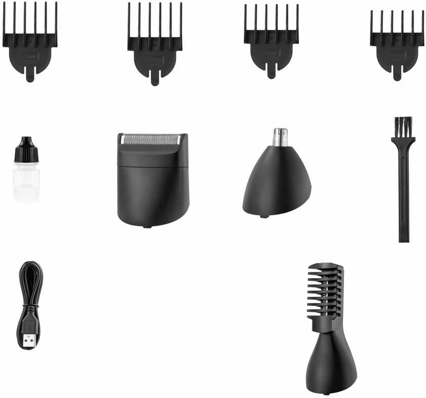 Plaukų kirpimo mašinėlė Sonifer SF-9612, 6in1, IPX5, įkraunama