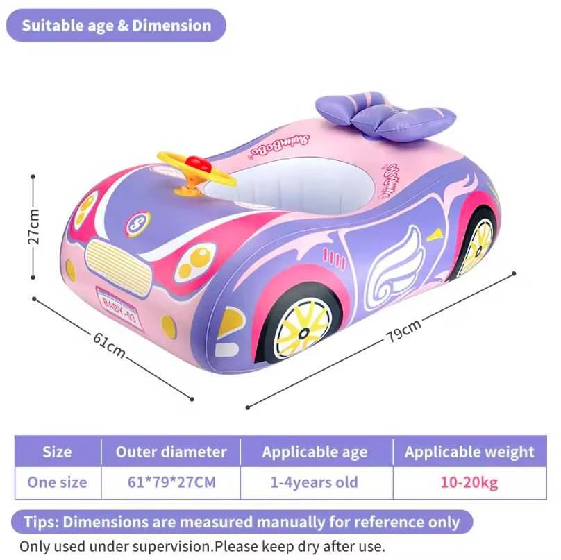 Pripučiamas automobilis baseinui SWIMBOBO