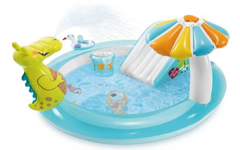 Pripučiamas baseinas (žaidimų aikštelė) INTEX Gator Play Center (2.01m x 1.70m x 0.84m)