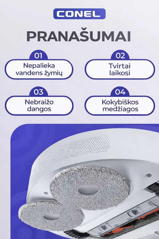 Conel Dulkių siurblio šluosčių rinkinys