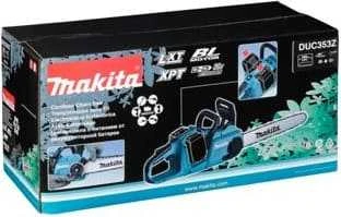 Makita DUC353Z Akumuliatorinis grandininis pjūklas, 2X18V, BL, 35cm, 20 m/s, be akumuliatorių ir kroviklio