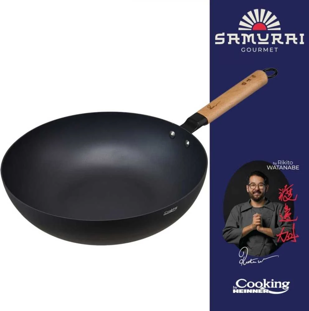 Cooking By Heinner Keptuvė WOK aliuminio su keramikos danga 32x9cm HR-SNT-W32 HEINNER