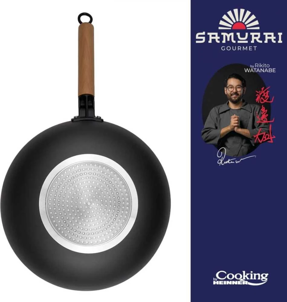 Cooking By Heinner Keptuvė WOK aliuminio su keramikos danga 32x9cm HR-SNT-W32 HEINNER