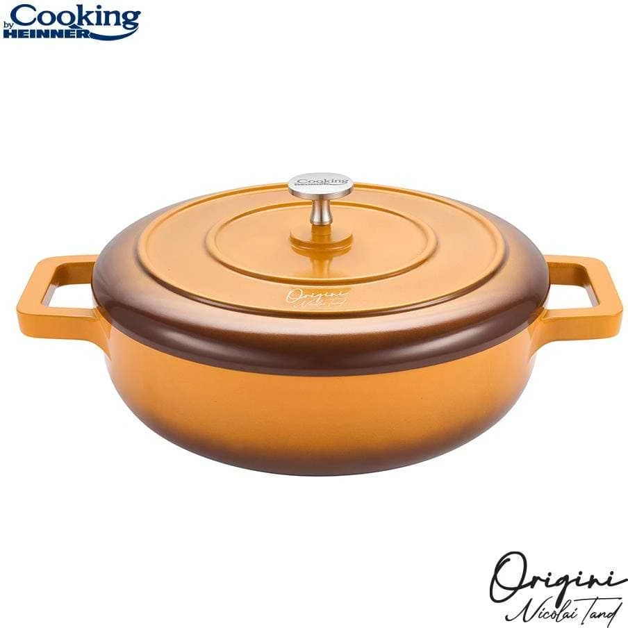 Cooking By Heinner NAUDOTAS ALUMINIO KEDA + ŠILDYMAS 26x8 CM, 3.4L, Nicolai Tand, ORIGINI, GAMYBA HEINNER