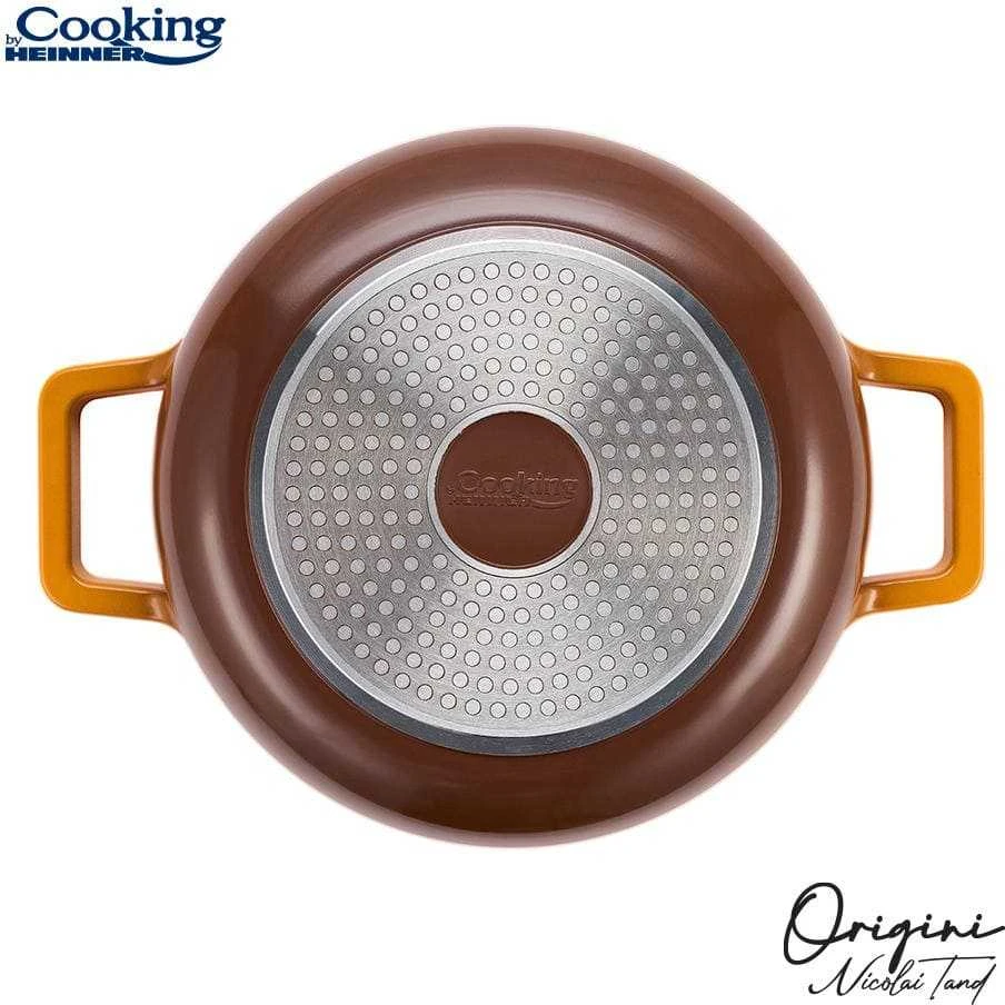 Cooking By Heinner NAUDOTAS ALUMINIO KEDA + ŠILDYMAS 26x8 CM, 3.4L, Nicolai Tand, ORIGINI, GAMYBA HEINNER