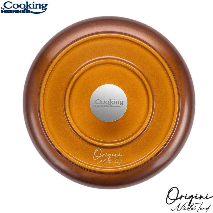 LIEDINĖ ALIUMINIO KEPTUVE SU DANGČIU 18X8,5 CM, 1,8 L, NICOLAI TAND, ORIGINI, COOKING BY HEINNER
