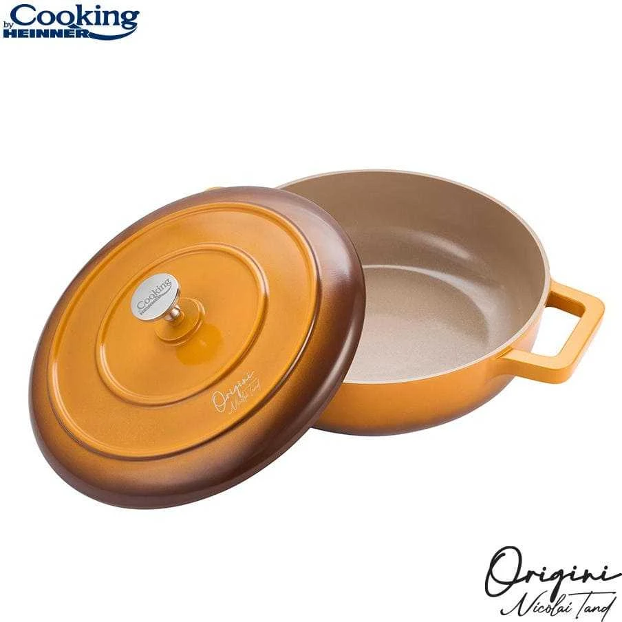 Cooking By Heinner NAUDOTAS ALUMINIO KEDA + ŠILDYMAS 26x8 CM, 3.4L, Nicolai Tand, ORIGINI, GAMYBA HEINNER