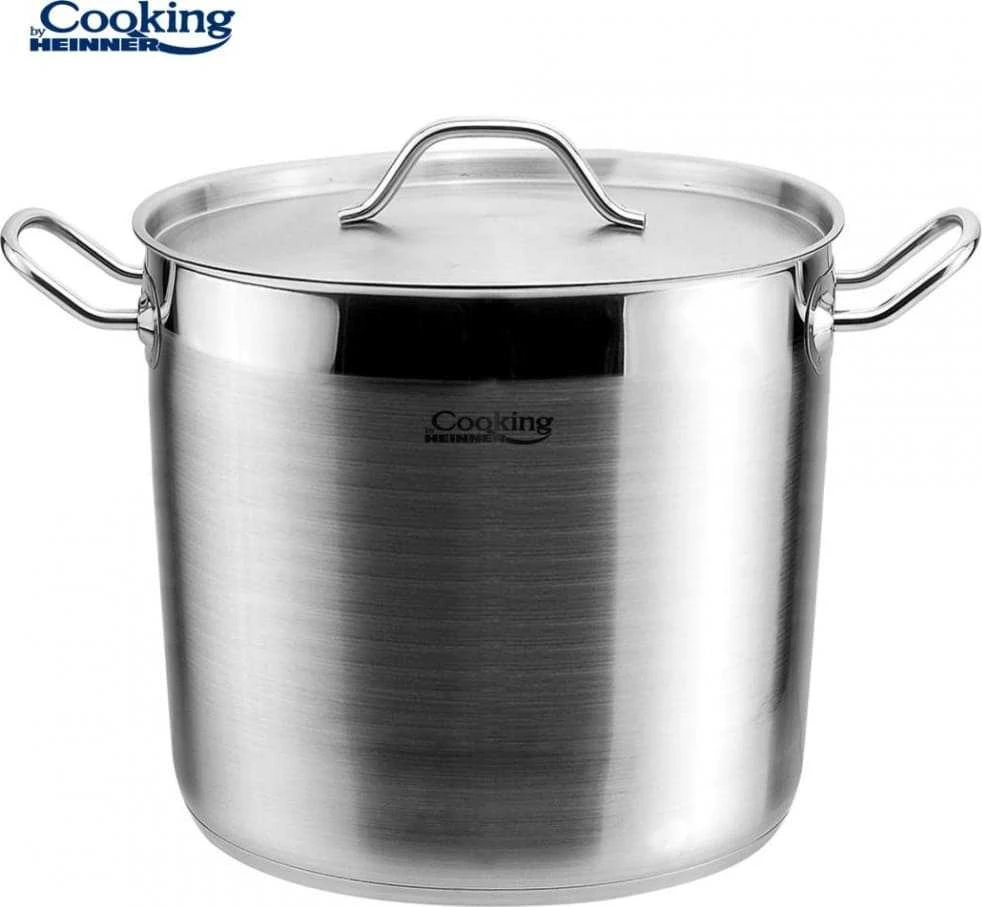 Cooking By Heinner NERŪDIJANČIO PLIENO PUODAS+DANGIS 26x21 CM, 11L, MAESTRO, HEINNER GAMINAMA MAISTAS