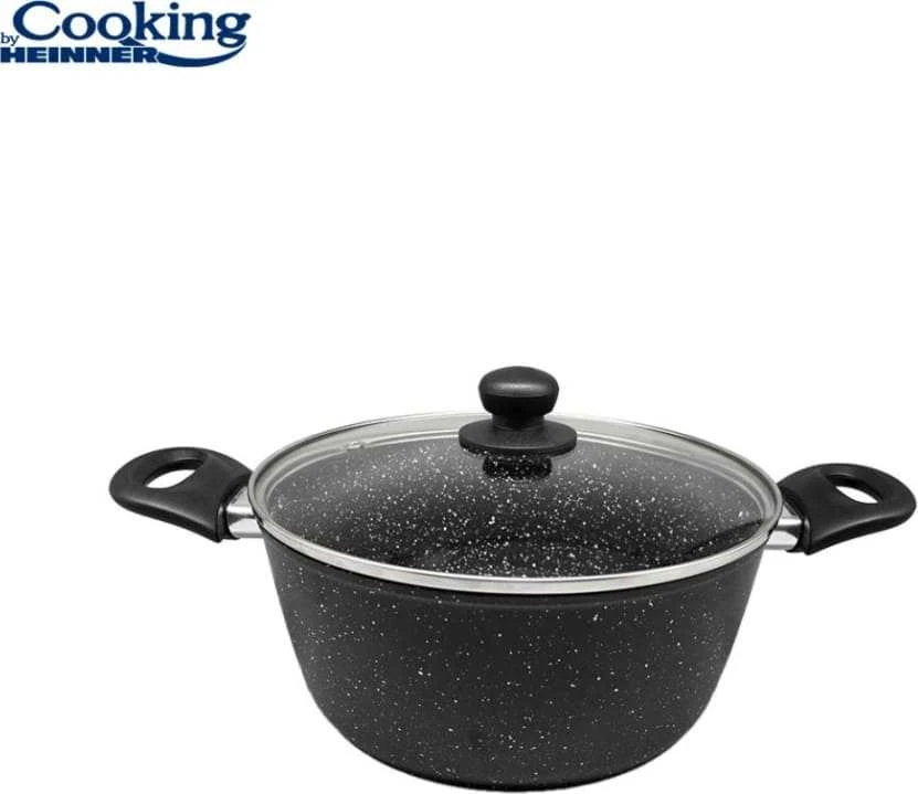 Cooking By Heinner Puodas su dangčiu aliuminio su keramikos danga 2.8L 22x9cm HR-NL-22S HEINNER