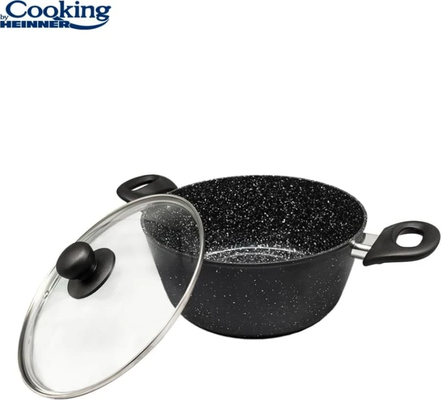 Cooking By Heinner Puodas su dangčiu aliuminio su keramikos danga 2.8L 22x9cm HR-NL-22S HEINNER