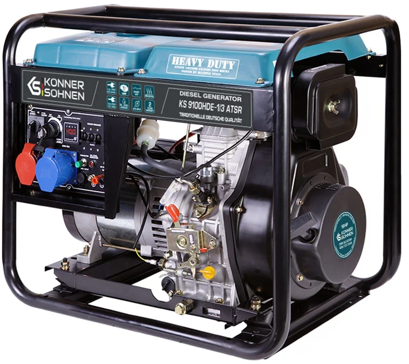 Konner & Sohnen Dyzelinis generatorius Konner amp Sohnen KS 9100HDE-1/3 ATSR, 7.5 kW
