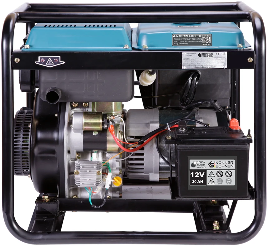 Konner & Sohnen Dyzelinis generatorius Konner amp Sohnen KS 9100HDE-1/3 ATSR, 7.5 kW