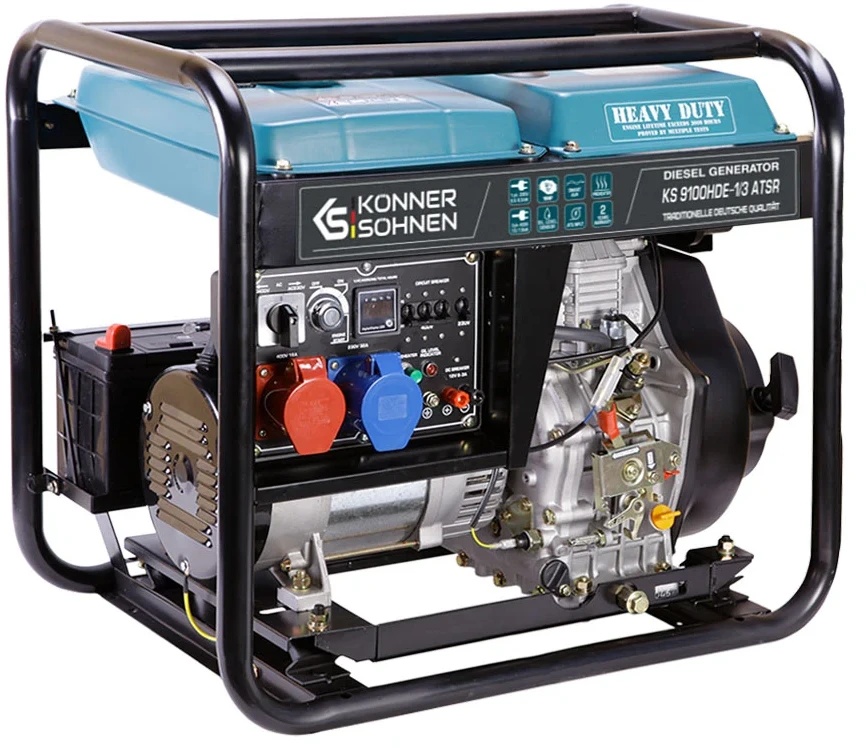 Konner & Sohnen Dyzelinis generatorius Konner amp Sohnen KS 9100HDE-1/3 ATSR, 7.5 kW