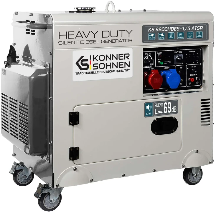 KÖNNER & SÖHNEN dyzelinis generatorius 7,0 kW 230 / 400 V KS 9200HDES-1/3 ATSR (EURO V)