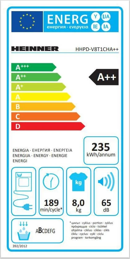 Džiovyklė HHPD-M10G5PBKD++HEINNER