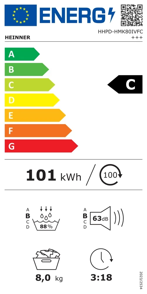 Džiovyklė HHPD-HMK80IVFC+++ HEINNER