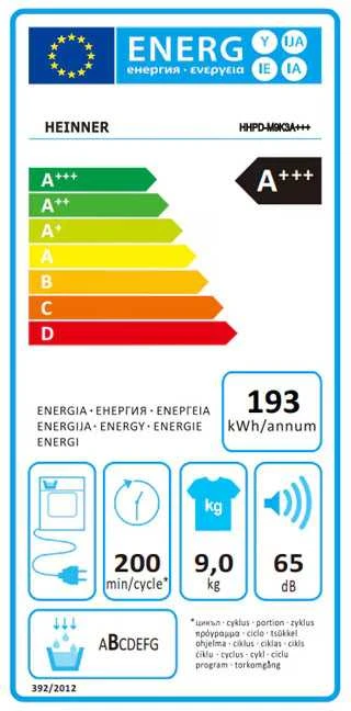 HEINNER šilumos siurblio džiovyklė HHPD-M9K3A+++