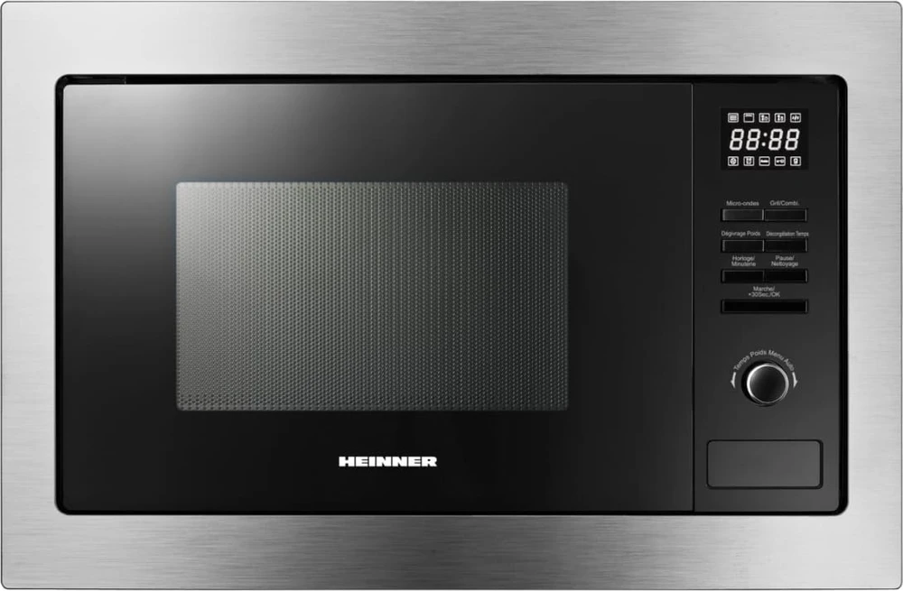 Įmontuojama mikrobangų krosnelė 900W, 20L HMW-MDBI25GDIX HEINNER