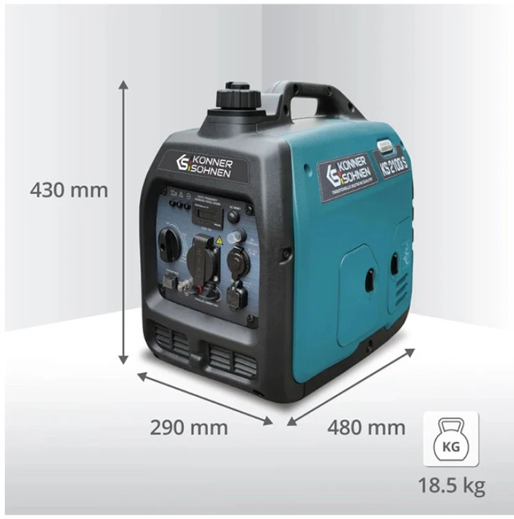 Inverterinis benzininis generatorius 1800 W KS 2100i S KONNER & SOHNEN