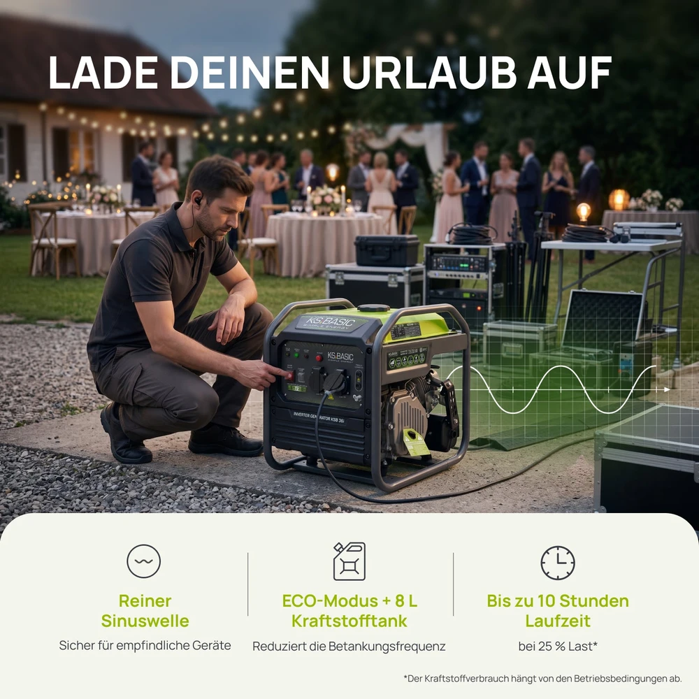 Inverterinis benzininis generatorius 3,5 kW KSB 36i BASIC KONNER & SOHNEN