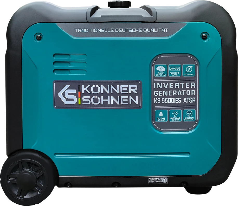 Konner & Sohnen inverterinis benzininis generatorius KS 5500iE S ATSR 5,0kW 230V