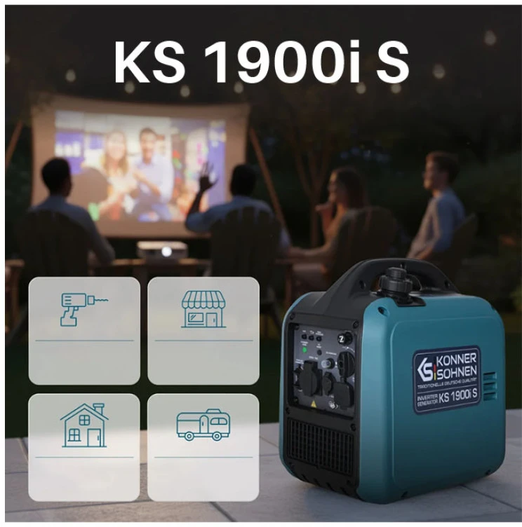 Inverterinis benzininis generatorius 2000W KS 1900i S KONNER & SOHNEN