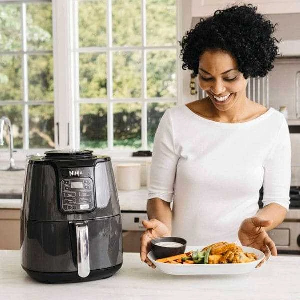 Ninja Kitchen Karšto oro gruzdintuvė AF100EU, 1550 W, 3.8 L, juodos ir sidabrinės spalvos