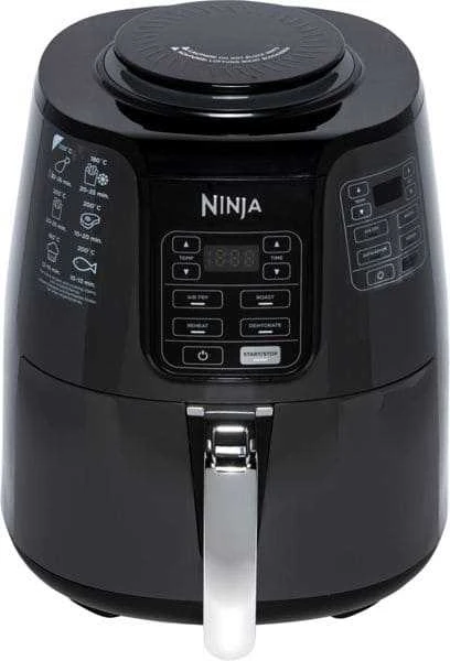 Ninja Kitchen Karšto oro gruzdintuvė AF100EU, 1550 W, 3.8 L, juodos ir sidabrinės spalvos