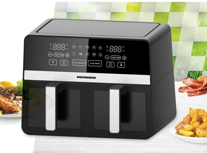 Gruzdintuvė Oro keptuvė 2400W, 9.5L HAF-K10DB24BK HEINNER