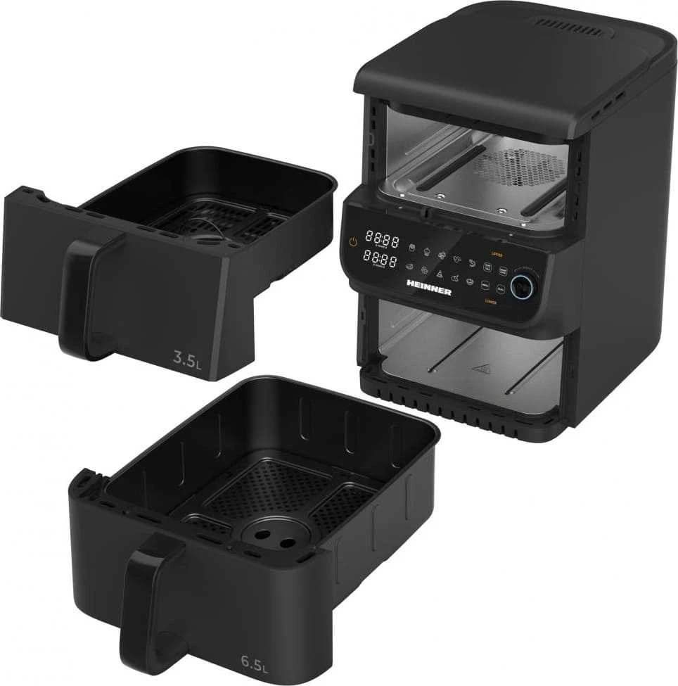 Karšto oro gruzdintuvė 2500W, 10L HAF-C10DBS25BK HEINNER