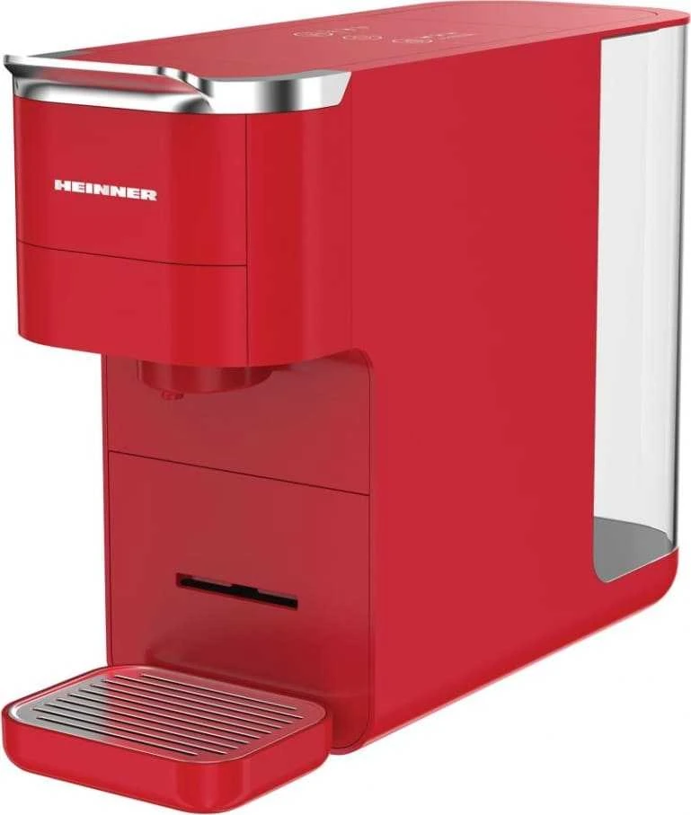Kavos aparatas (tinka įv.kapsulės ir biri kava) 1525W, 1.5L HEMC-DD15RED HEINNER