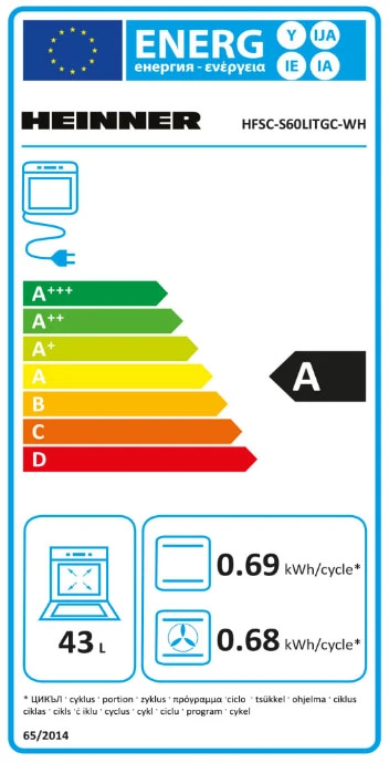 Viryklė ARAGAZ MIXT HEINNER HFSC-S60LITGC-WH